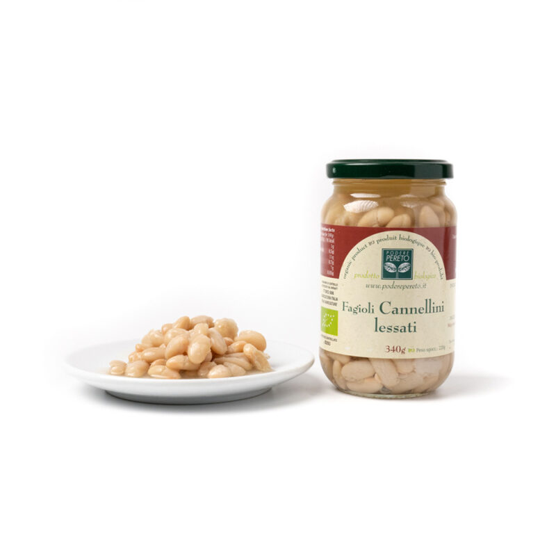 Fagioli Cannellini lessati da Agricoltura Biologica (singolo 340 gr)